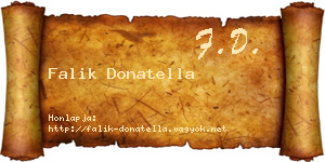 Falik Donatella névjegykártya